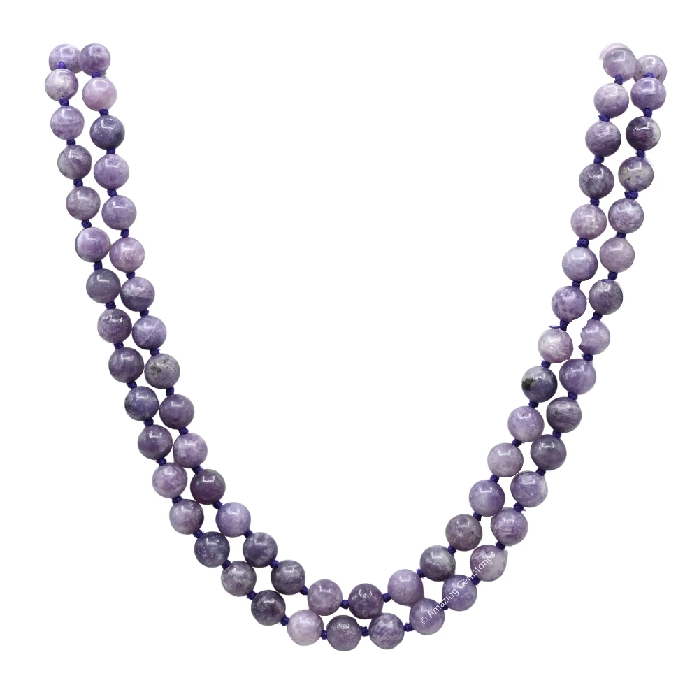 Lepidolite Mala (Hand Knotted)