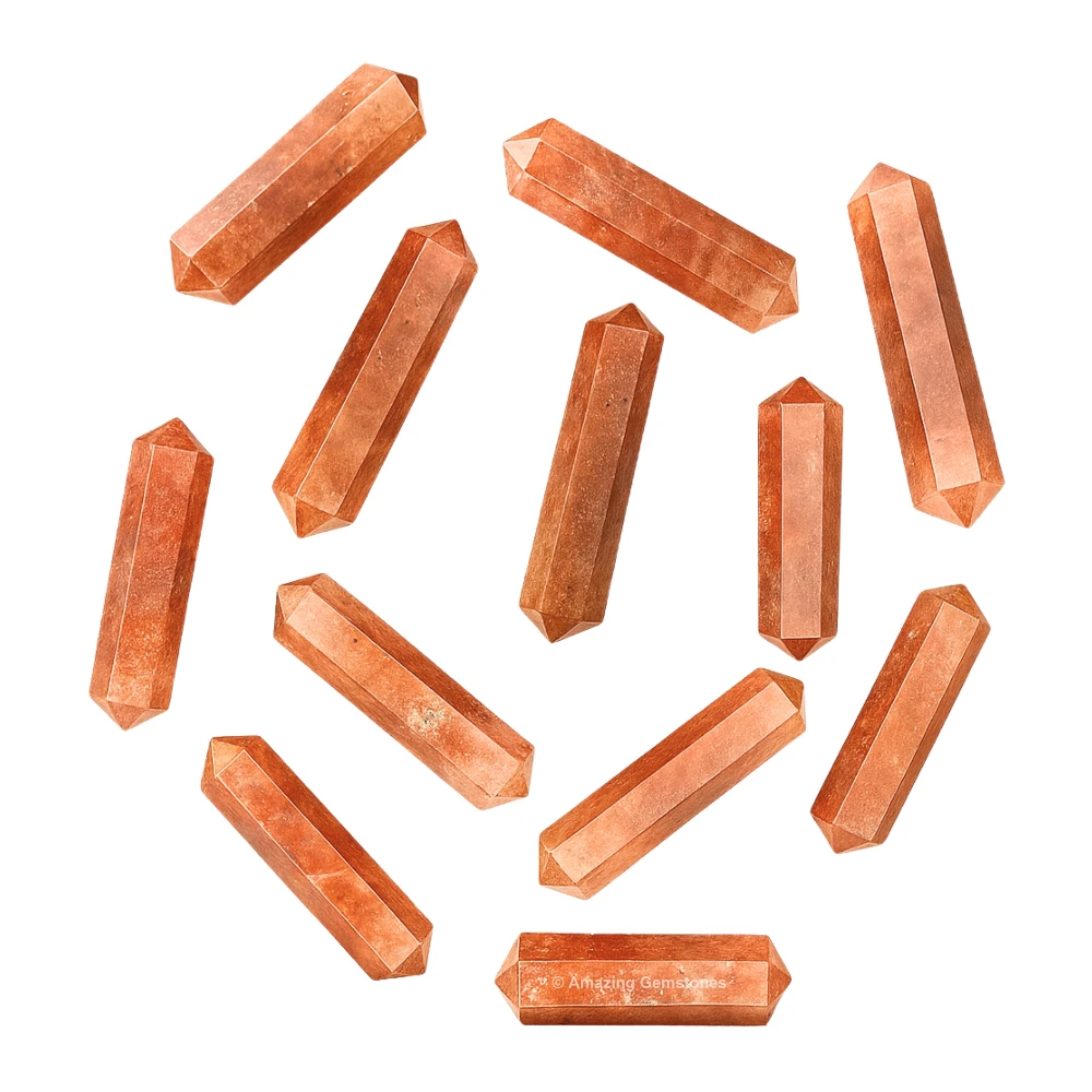 Strawberry Quartz Pencil Points (Double Terminated)