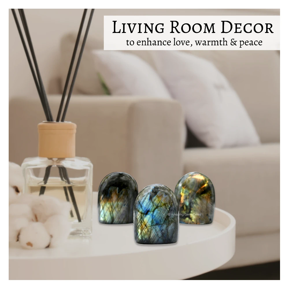 Labradorite Standing Palm Stone (Large)