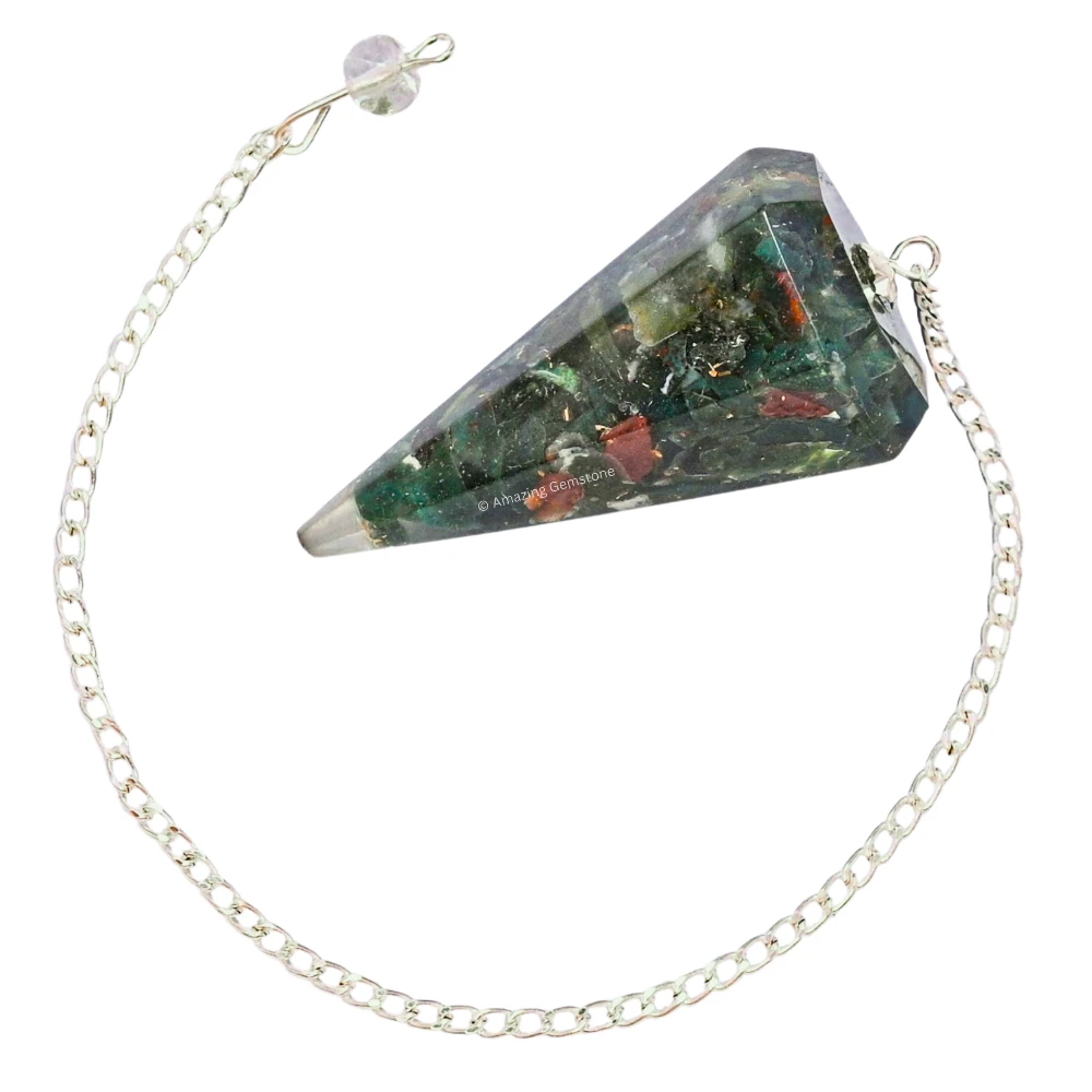 Bloodstone Orgone Pendulum