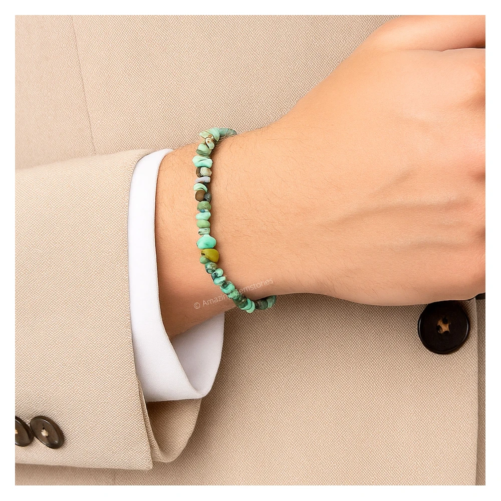 Chrysoprase Chips Bracelet