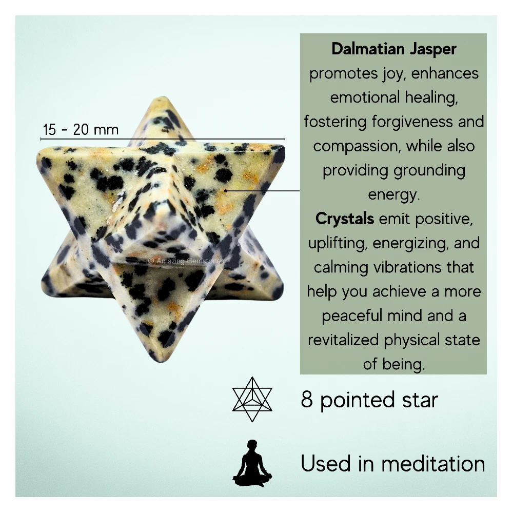 Dalmatian Jasper Merkaba (15-20mm)