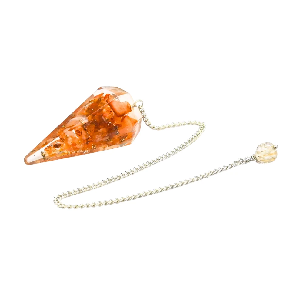 Carnelian Orgone Pendulum
