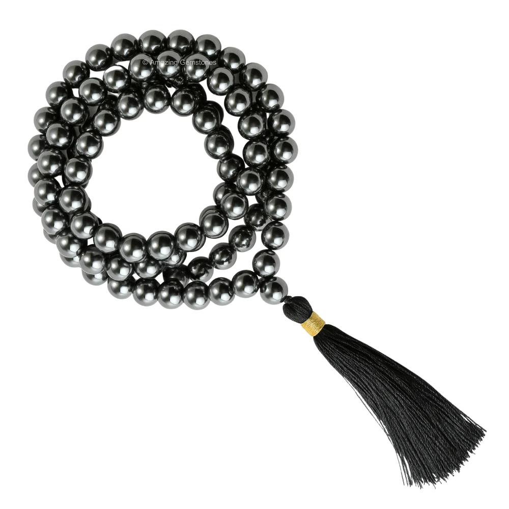 Hematite Mala (Without Knot)