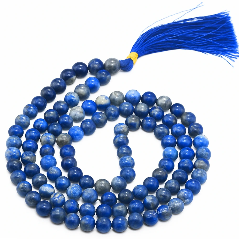 Lapis Lazuli Mala (Without Knot)