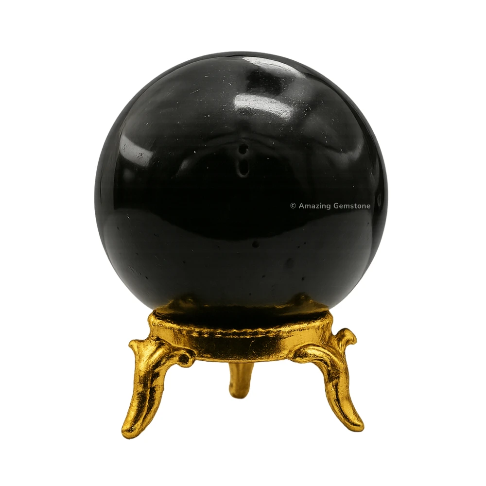 Black Tourmaline Sphere (2 inch)