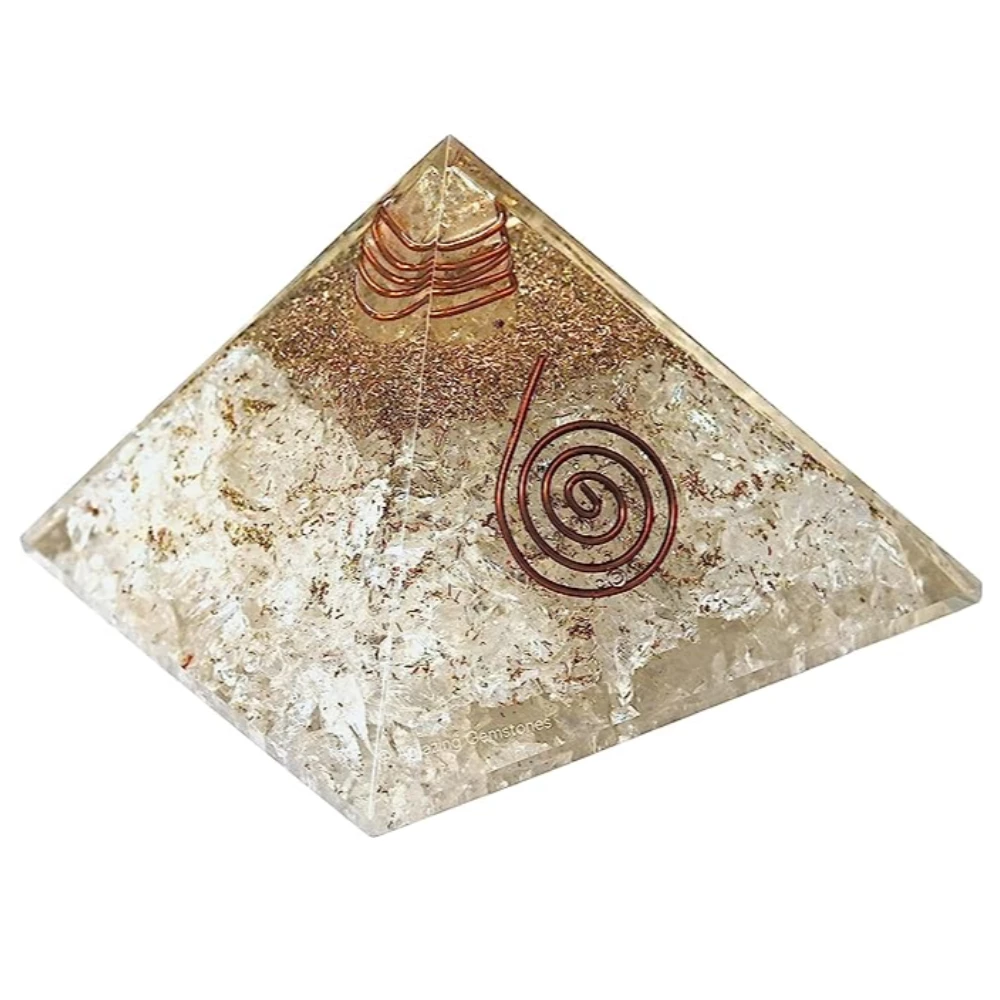 Clear Quartz Orgone Pyramid