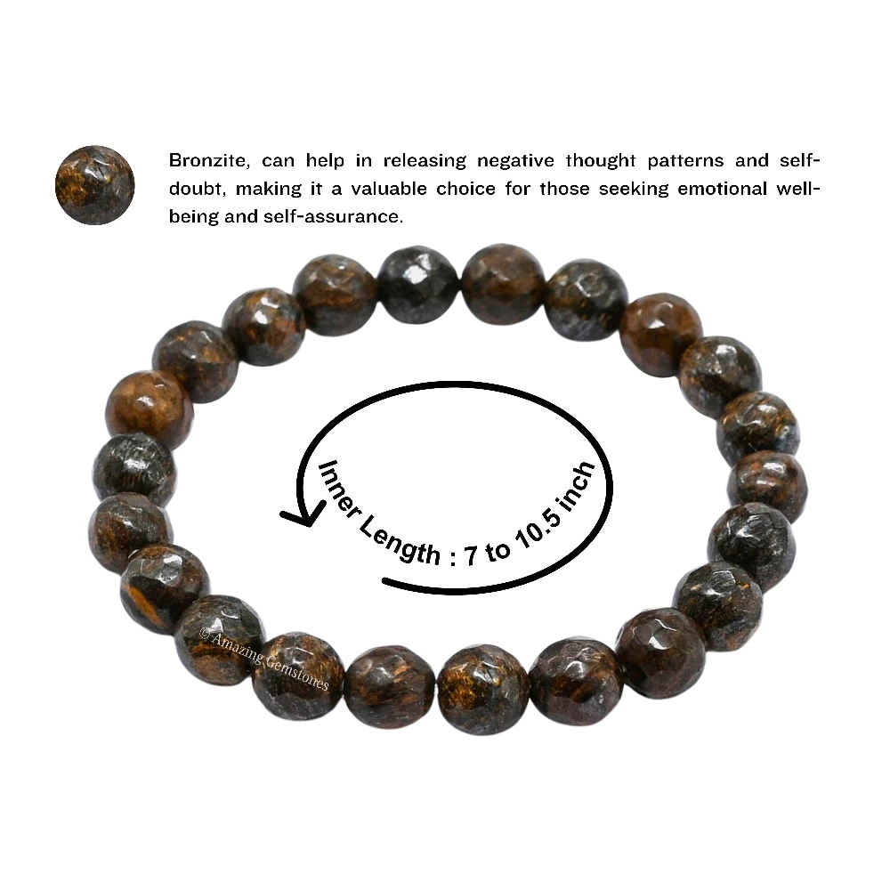 Bronzite Bracelet (Faceted) (Stretchable)