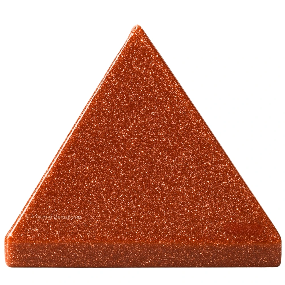 Red Goldstone Pyramid (1.5 Inch)