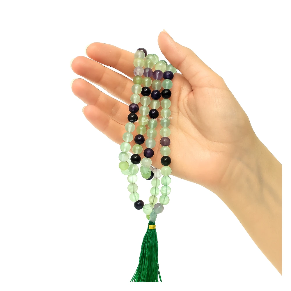 Multi Fluorite Mala (Without Knot)