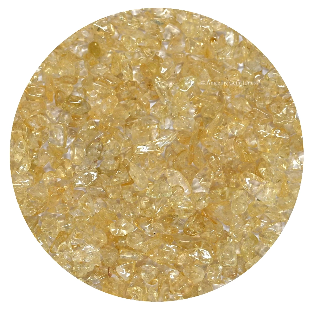 Citrine Chips - Pre Drilled
