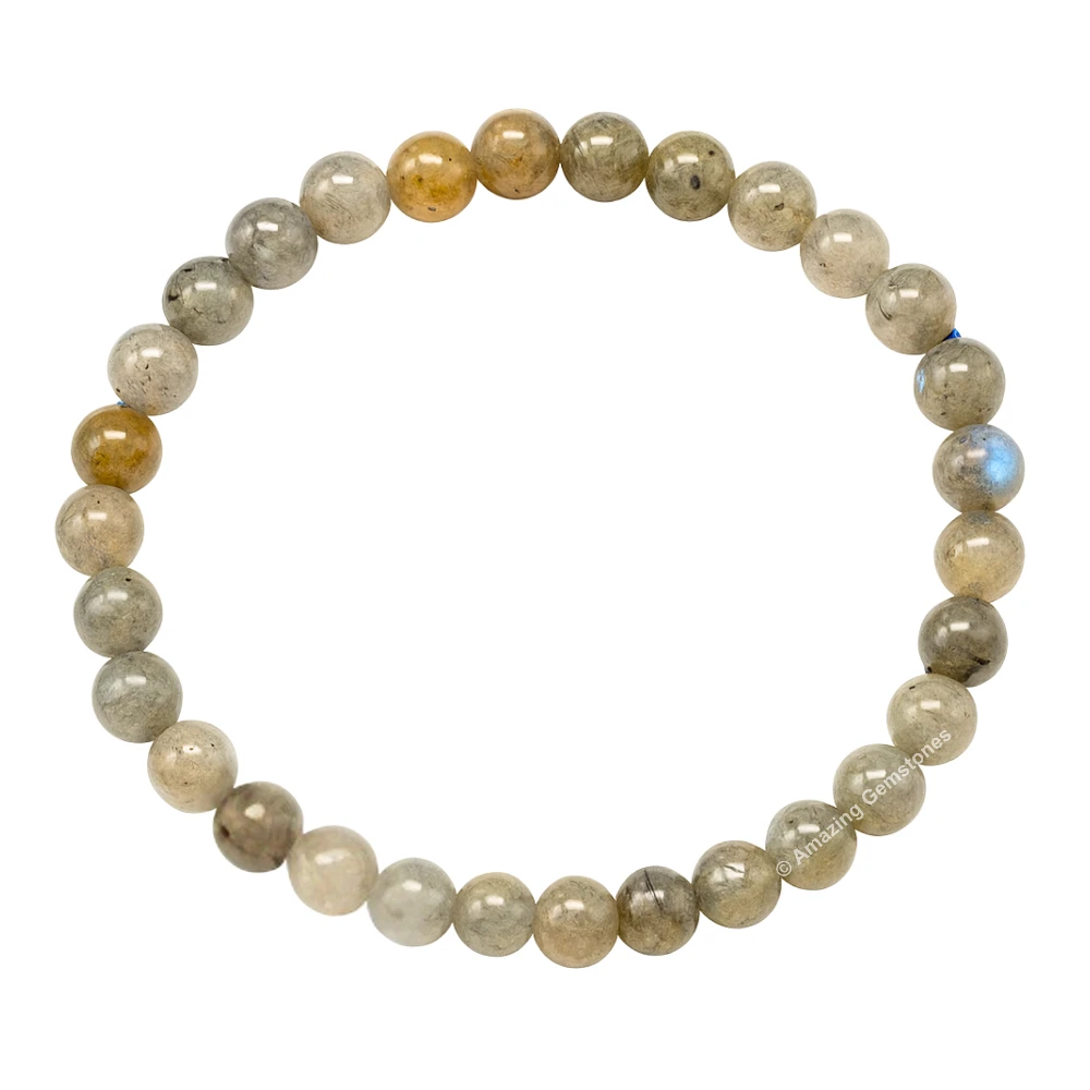Labradorite Healing Crystal Bracelets - 6mm Beads