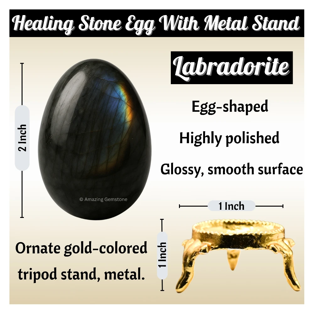 Labradorite Crystal Egg Stone