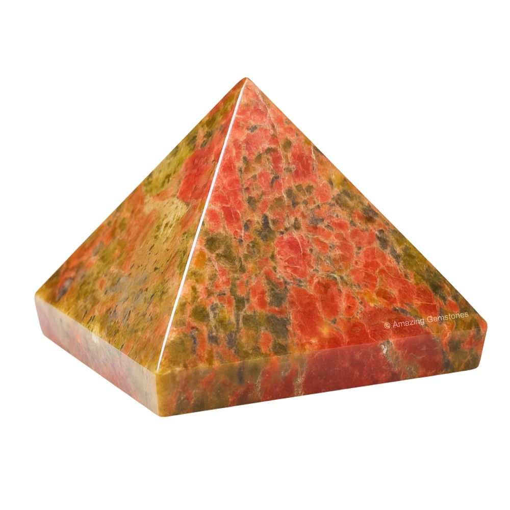 Unakite Pyramid (1.5 Inch)