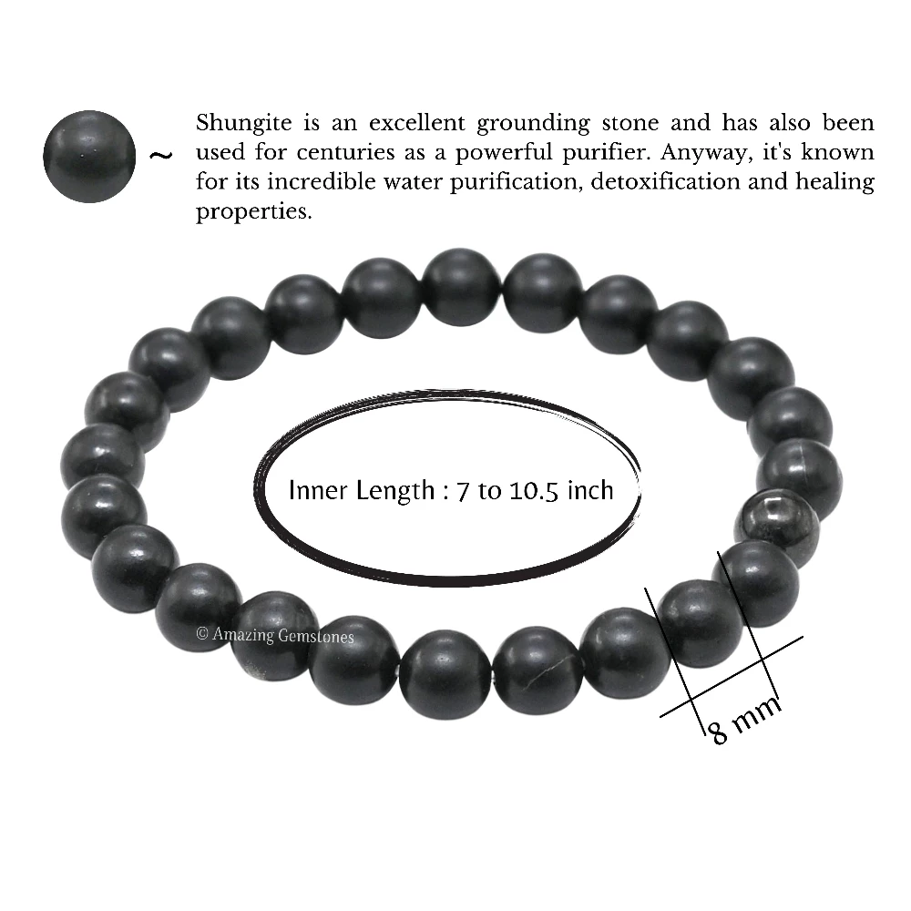 Shungite Bracelet (Stretchable)