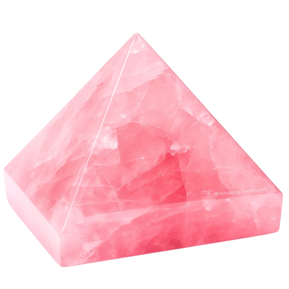 Star Rose Quartz Pyramid (2 Inch)