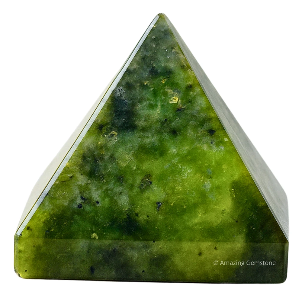 Green Jade Pyramid (1 Inch)