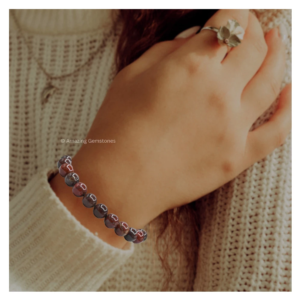 Poppy Jasper Bracelet (Adjustable)