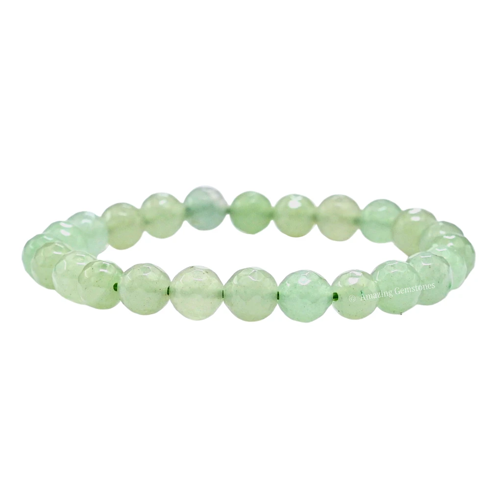 Green Aventurine Bracelet (Faceted-Stretchable)