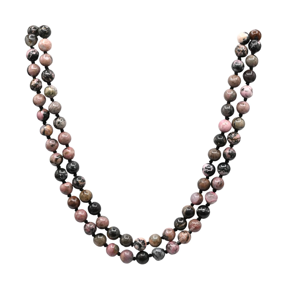 Rhodonite Mala (Hand Knotted)