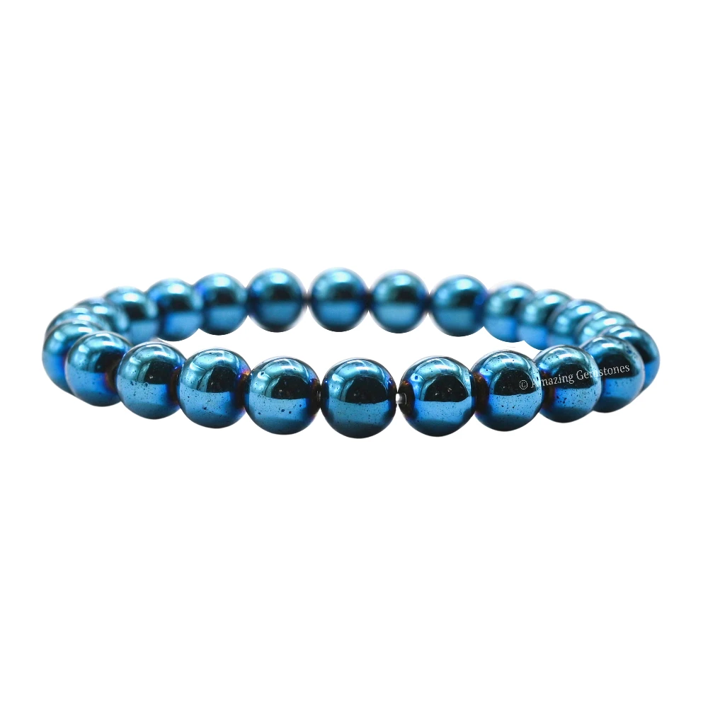 Blue Hematite Bracelet (Stretchable)