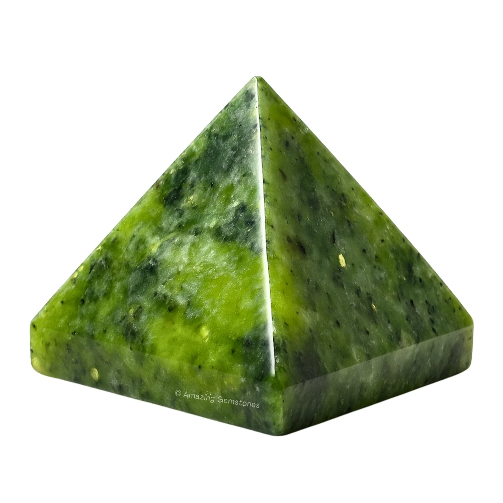 Green Jade Pyramid (1.5 Inch)