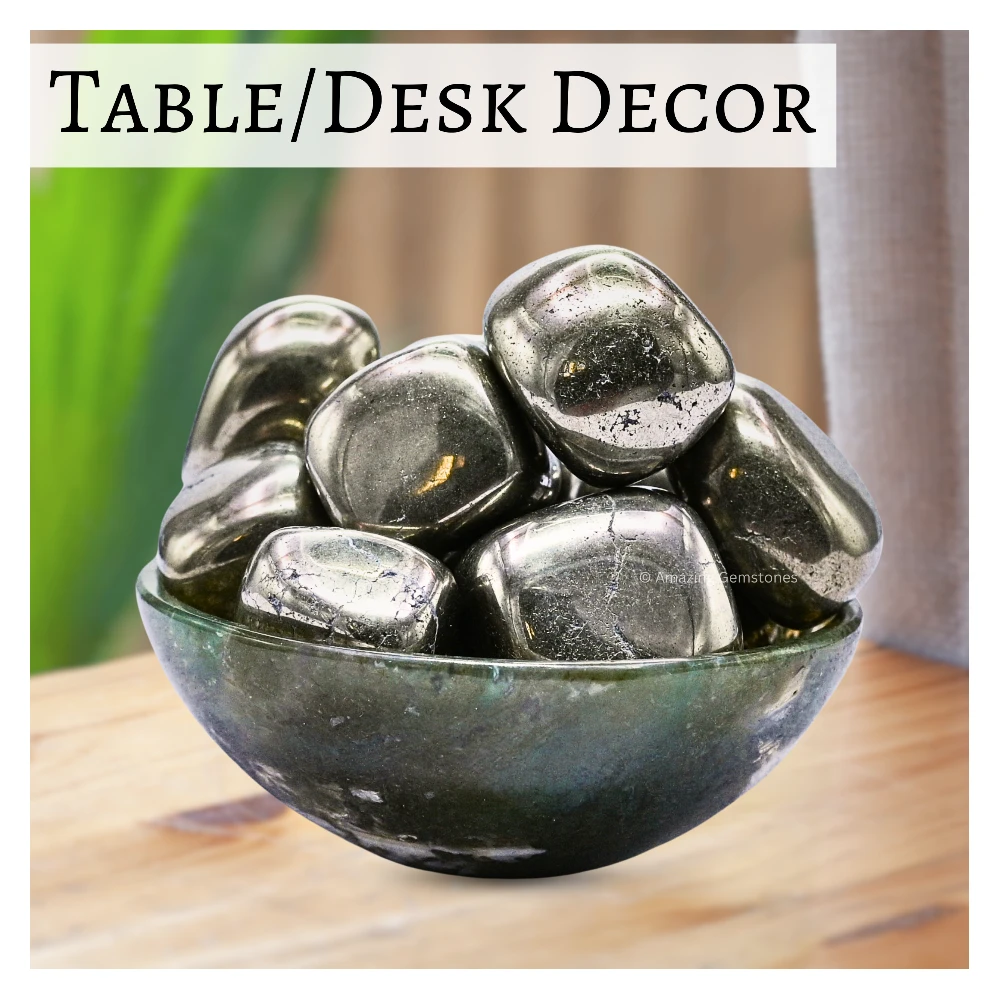Tumbled Pyrite Crystals Stones (1000+ Carats)