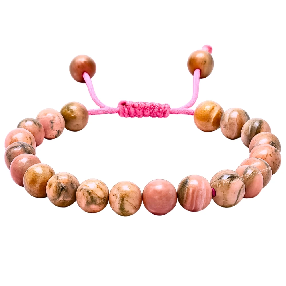 Rhodochrosite Bracelet (Adjustable)