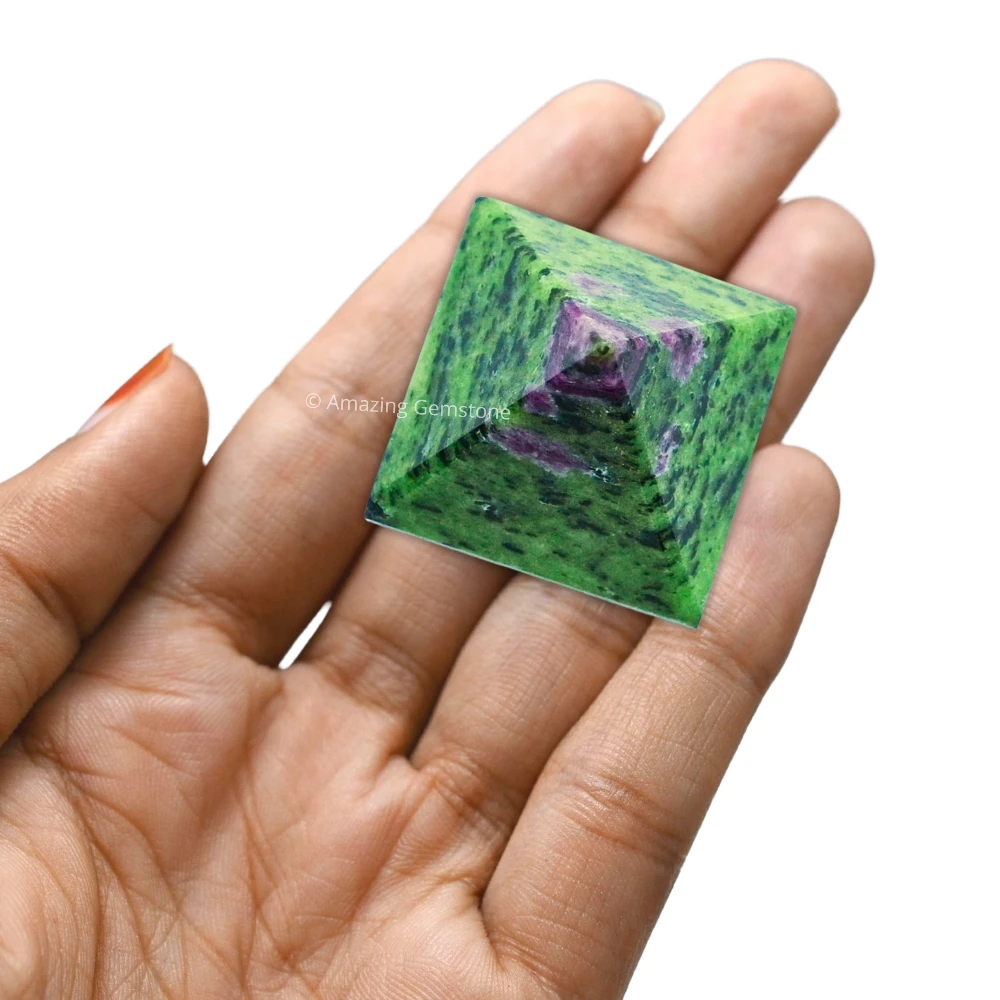 Ruby Zoisite Pyramid (1 Inch)