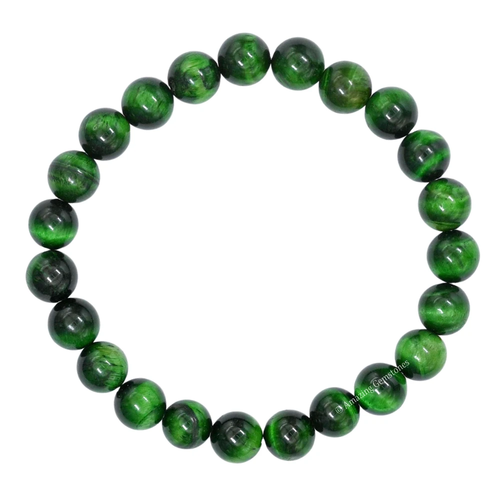 Green Tiger Eye Bracelet (Strechable)