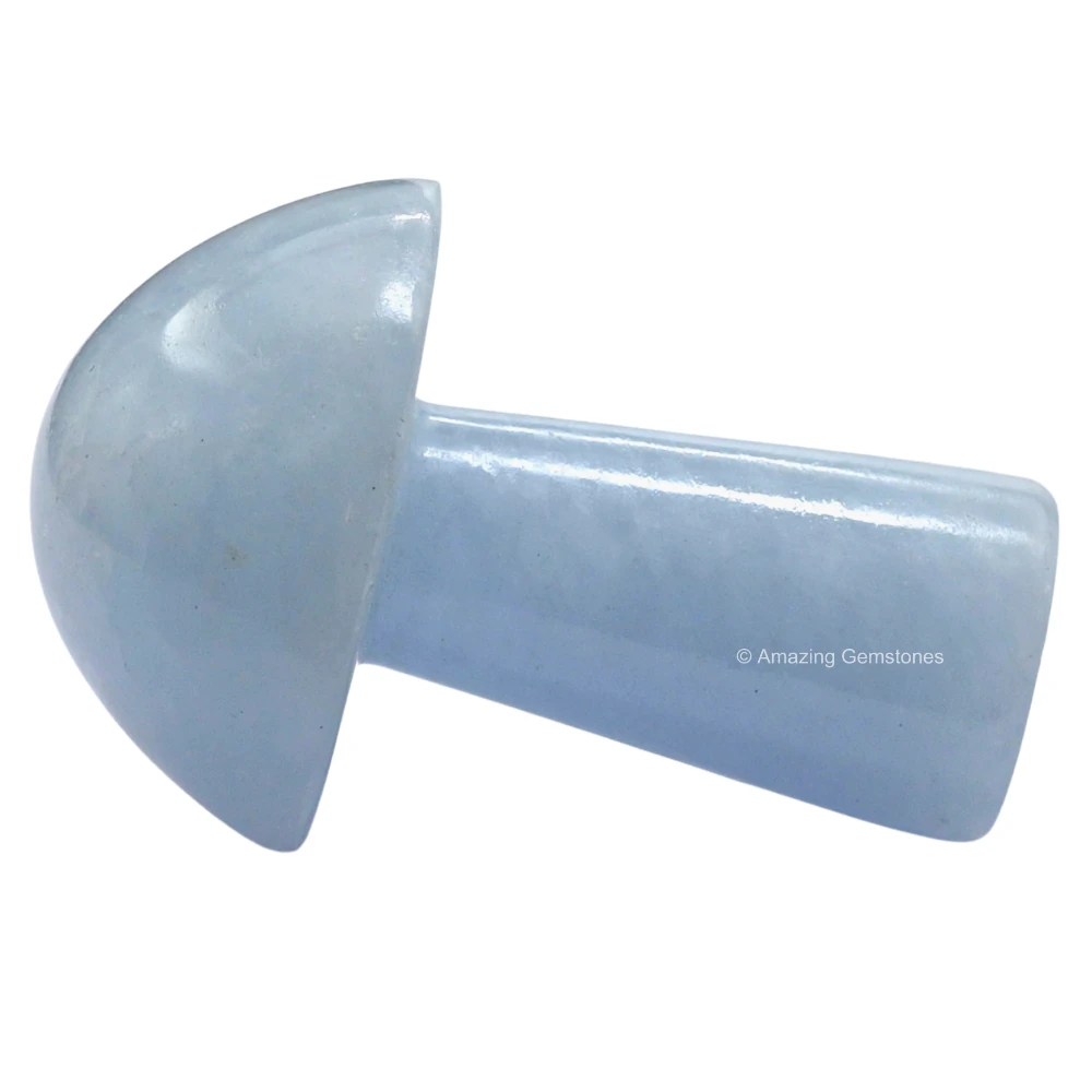 Blue Calcite Crystal Mushroom