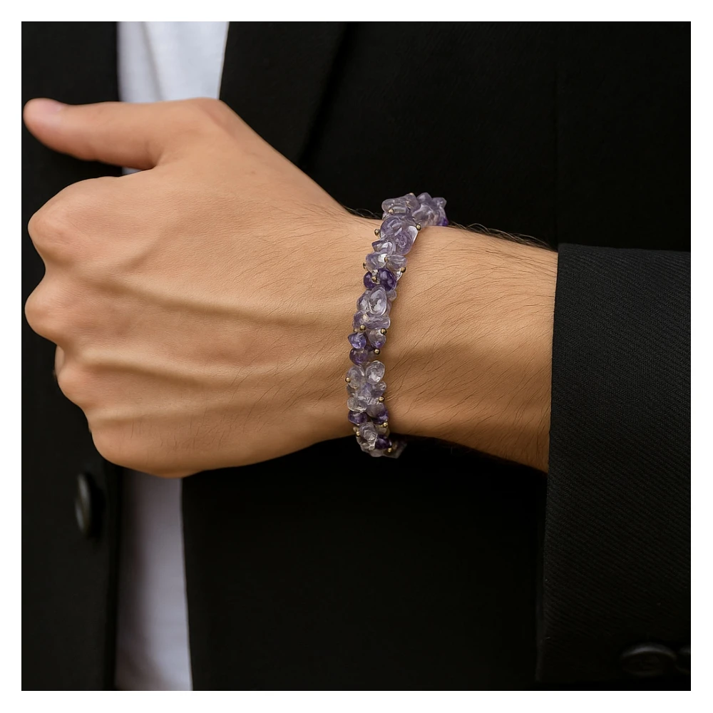 Amethyst Chip Bracelet (Fuse)