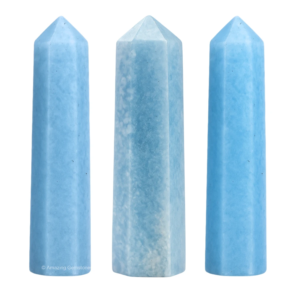 Blue Calcite Pencil Points (Set of 50)