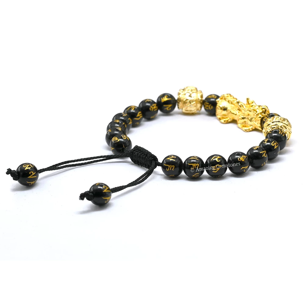Feng Shui Bracelet Black Obsidian (Adjustable)