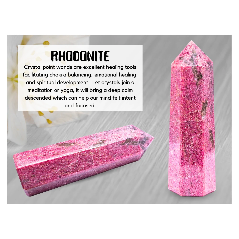 Rhodonite Tower (5.5" to 6" Inch)