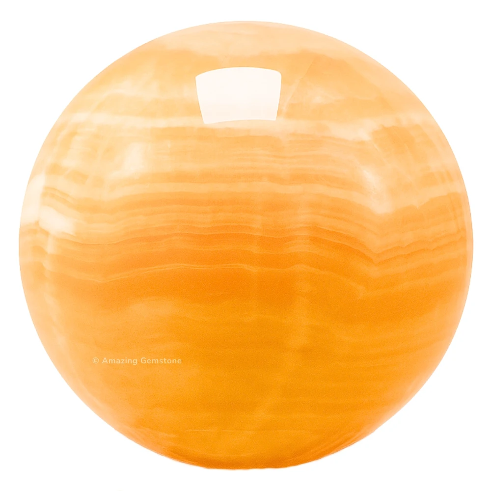 Yellow Calcite Sphere (2 Inch)