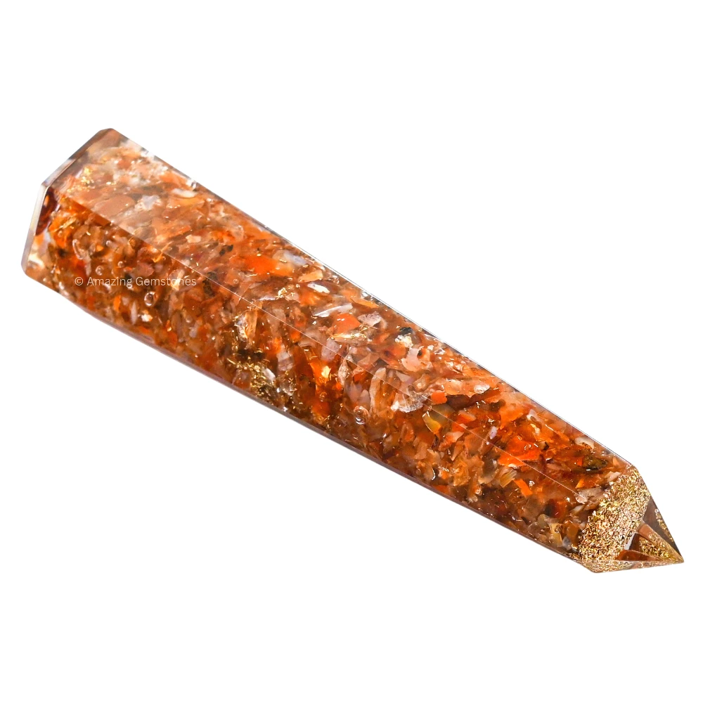 Carnelian Orgone Tower (4.5 Inch)