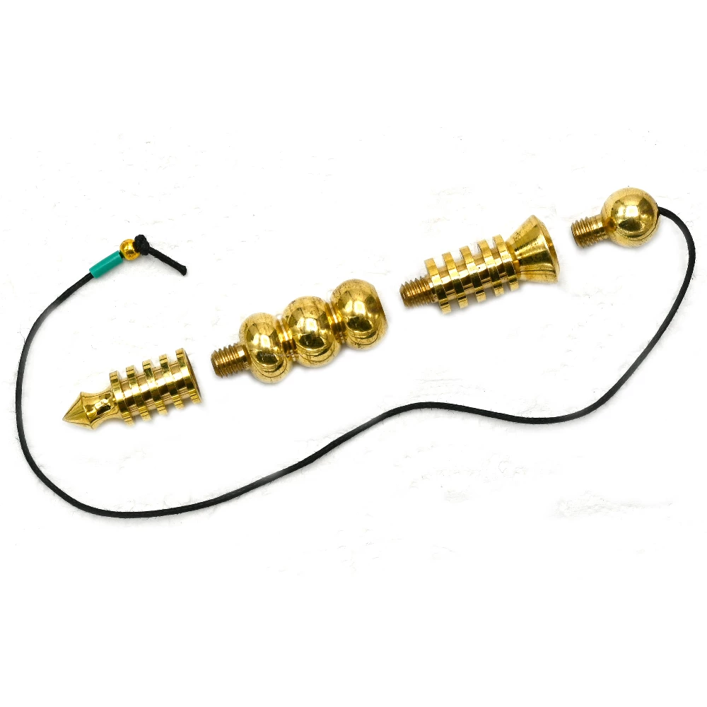 Copper Metal Pendulum - Gold Orion Double ISIS (MP26)