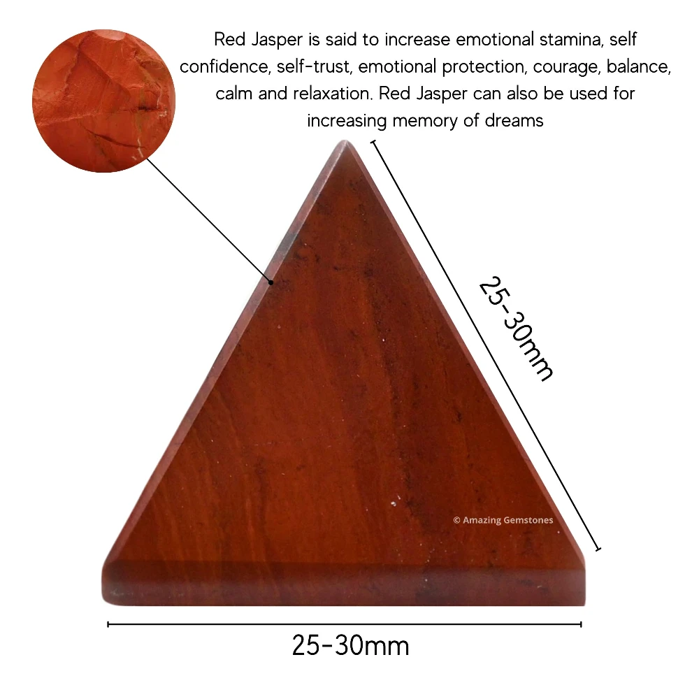 Red Jasper Pyramid (1 Inch)