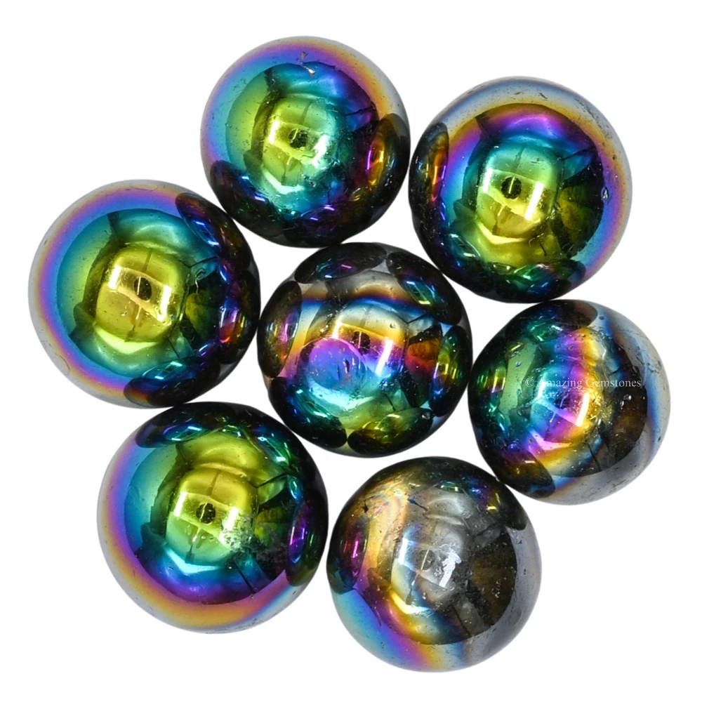 Titanium Aura Quartz Sphere (1 Inch)