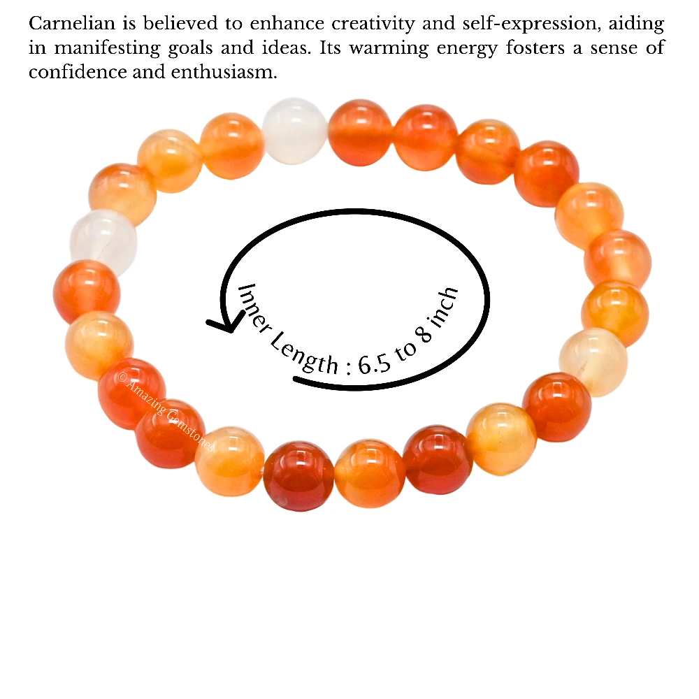 Carnelian Bracelet (Strechable)