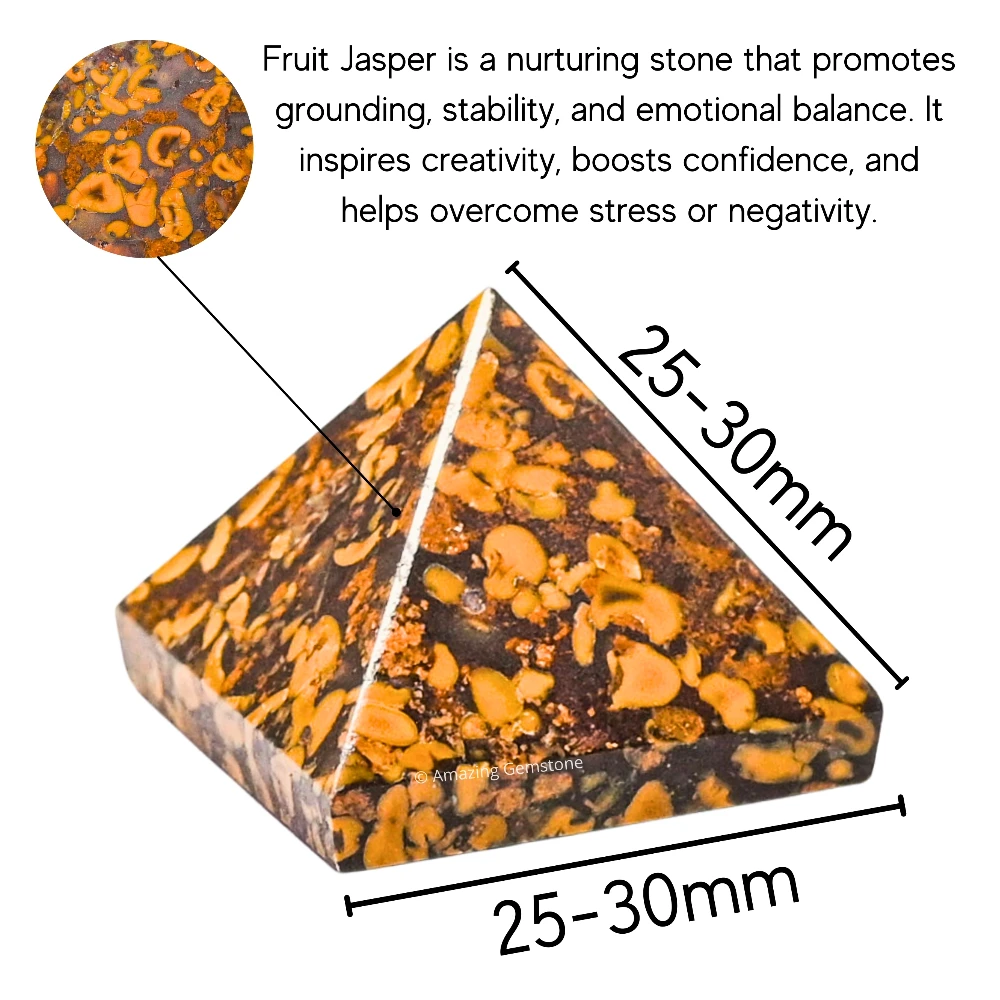 Fruit Jasper Pyramid (1 Inch)