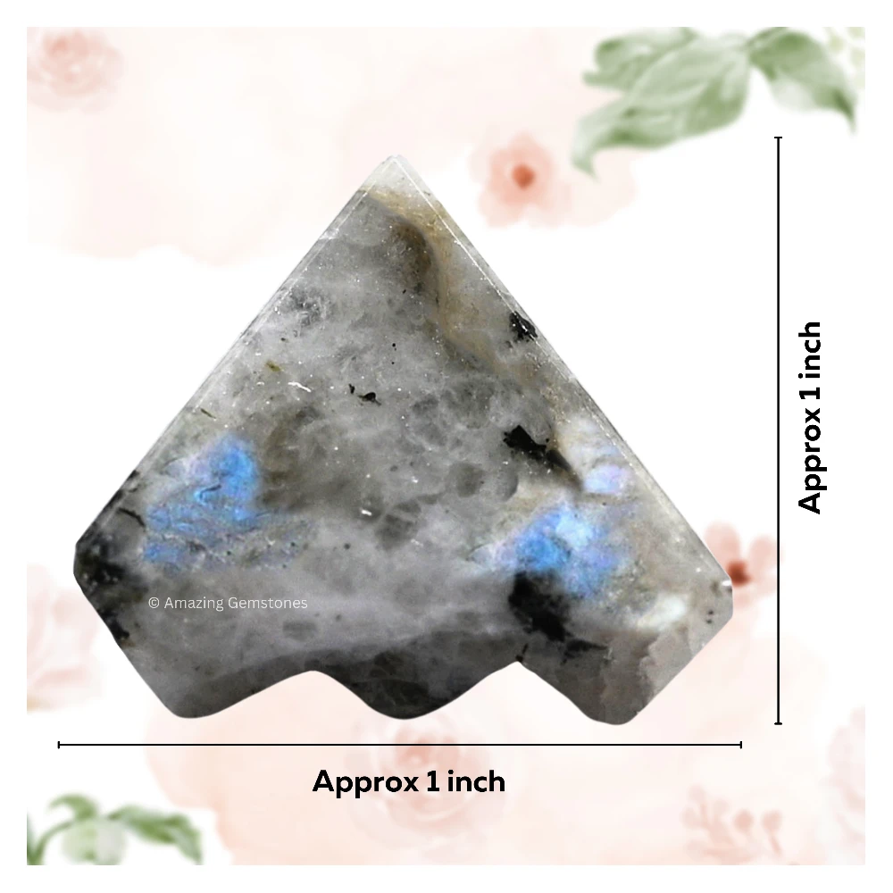 Rainbow Moonstone Pyramid - Under 9 Pyramid Plate