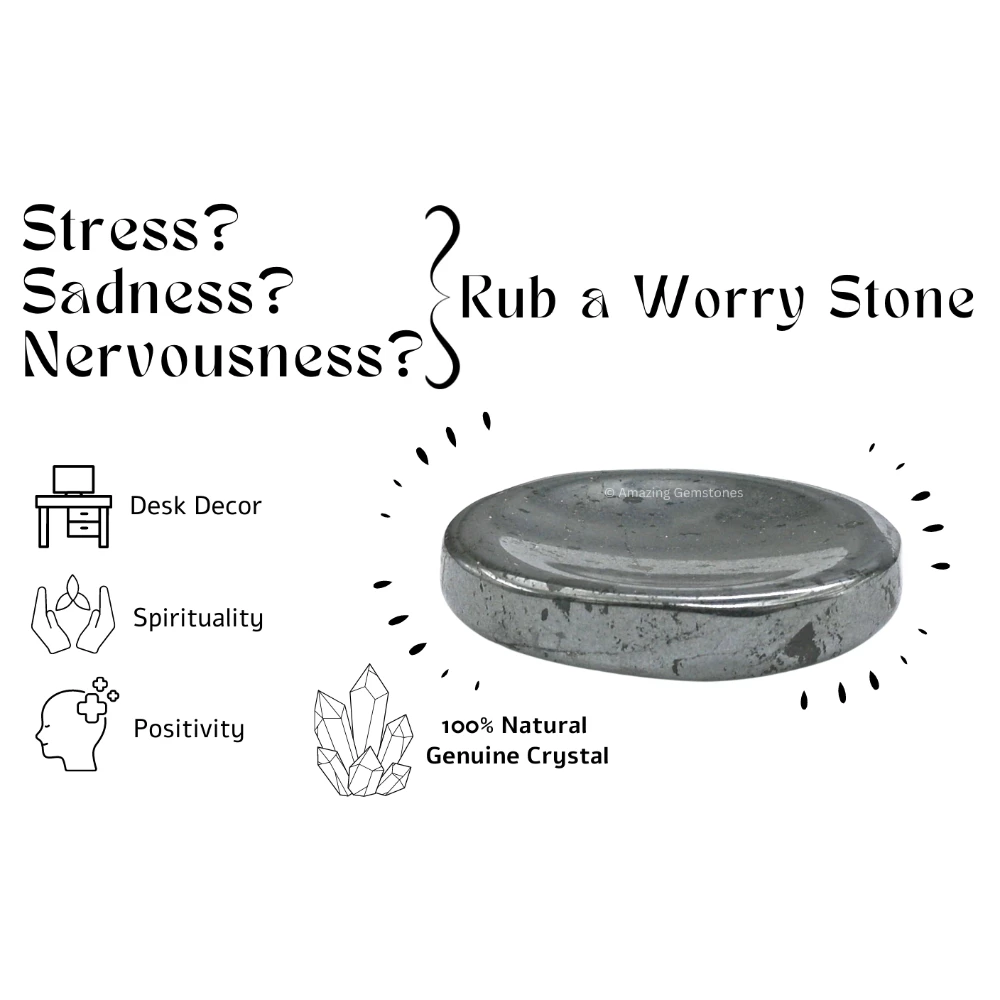 Hematite Worry Stone