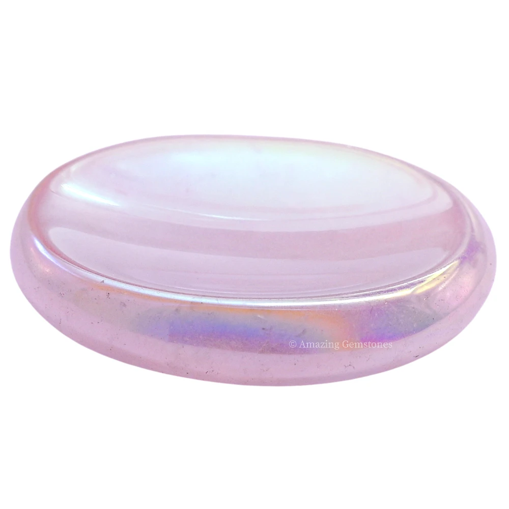 Angel Aura Rose Quartz Worry Stone
