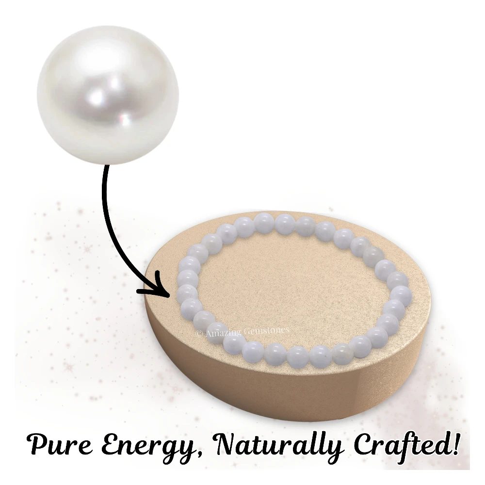 Mother of Pearl Healing Crystal Bracelets - 6mm Beads