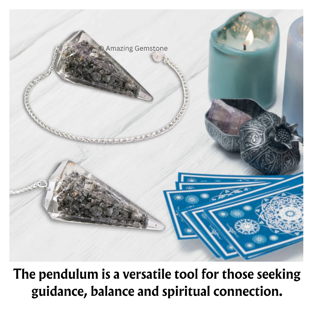 Larvikite Orgone Pendulum