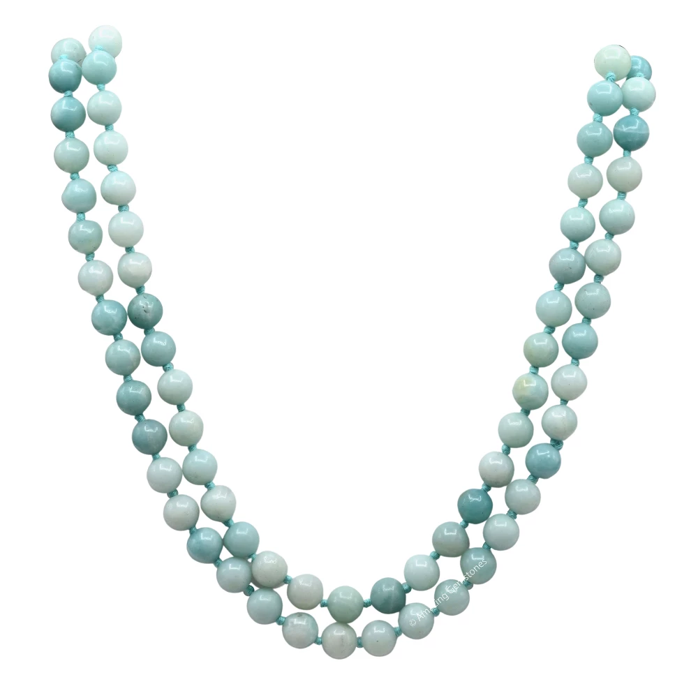 Amazonite Mala (Hand Knotted)