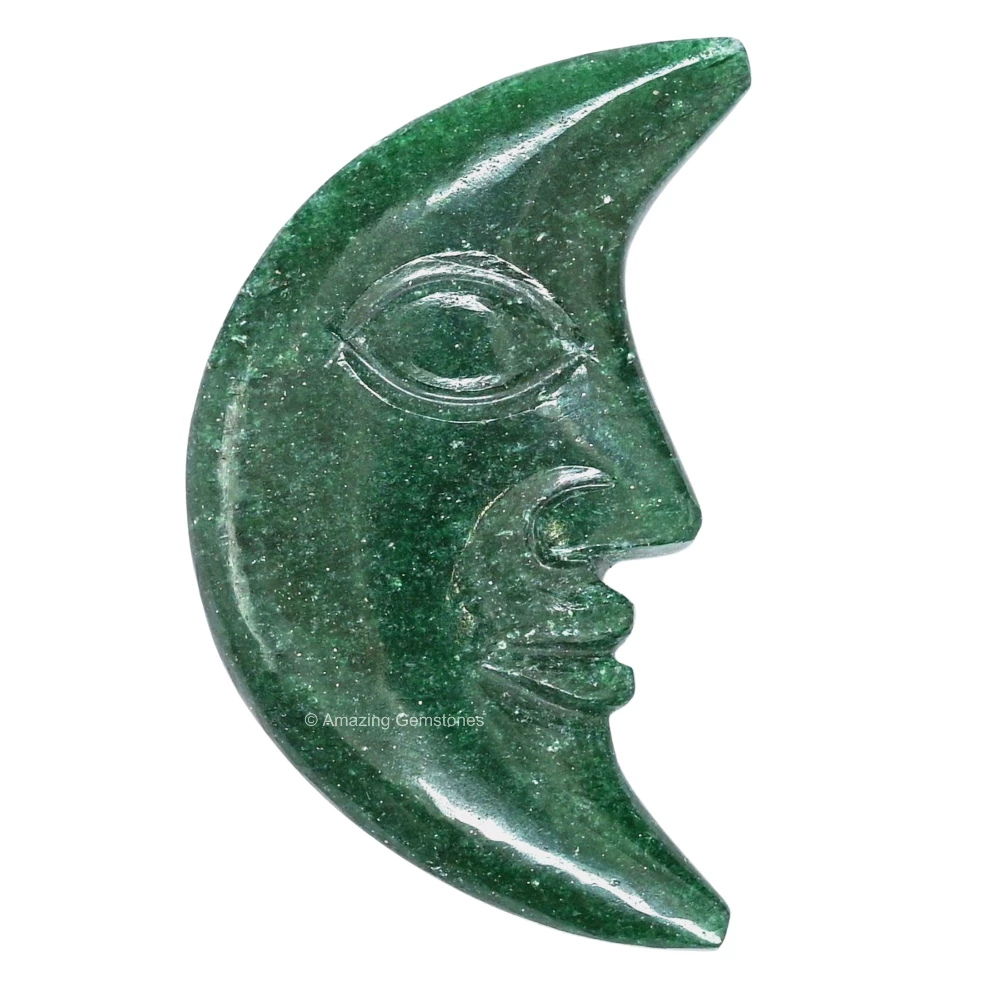 Green Aventurine Crescent Moon