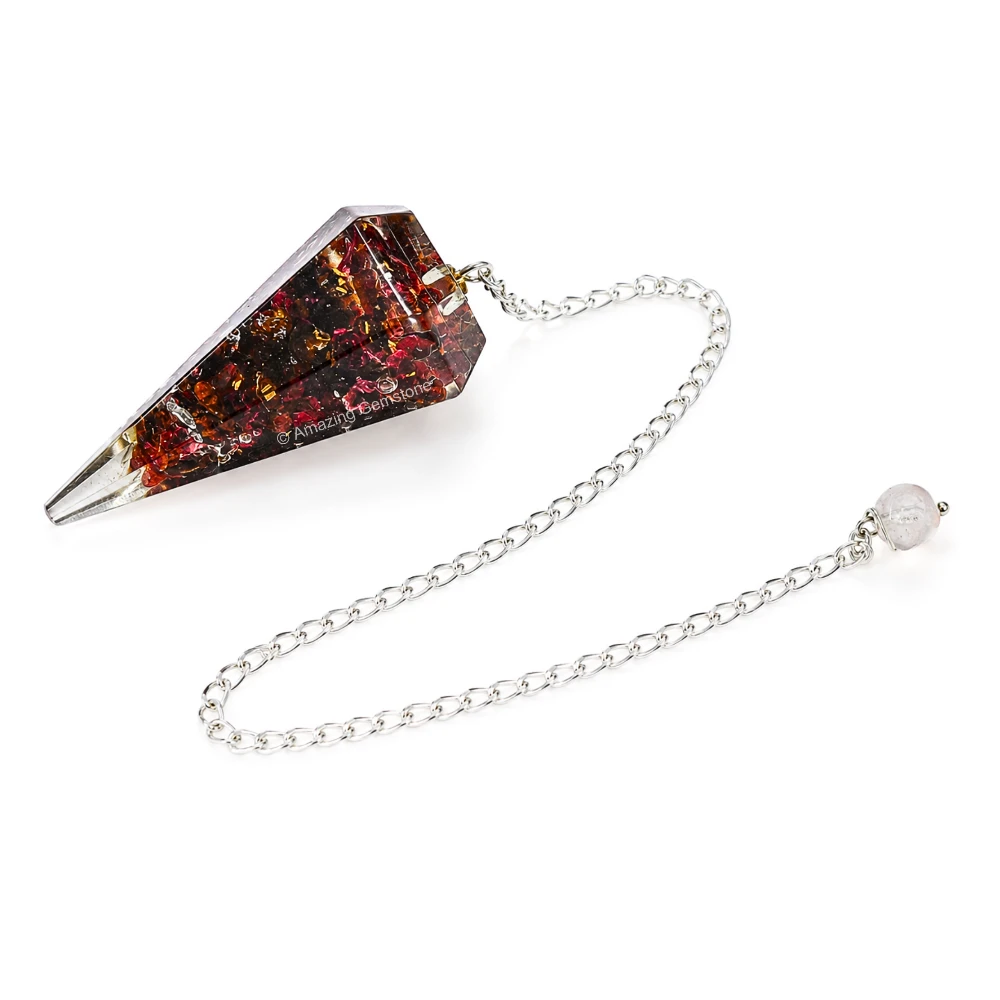 Garnet Orgone Pendulum